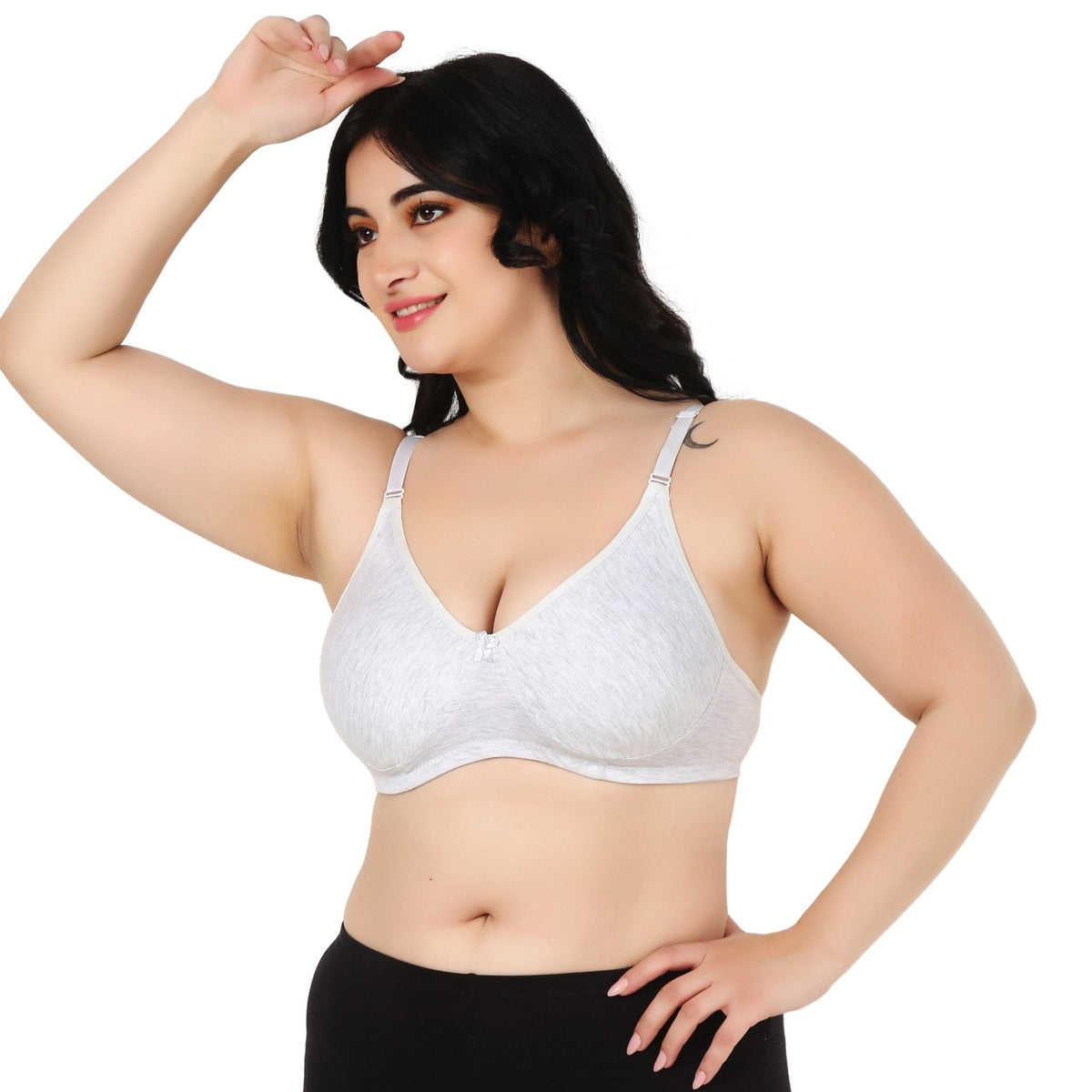 Liigne Over Size Plus Size Non Padded Everyday Bra For Women - Liigne