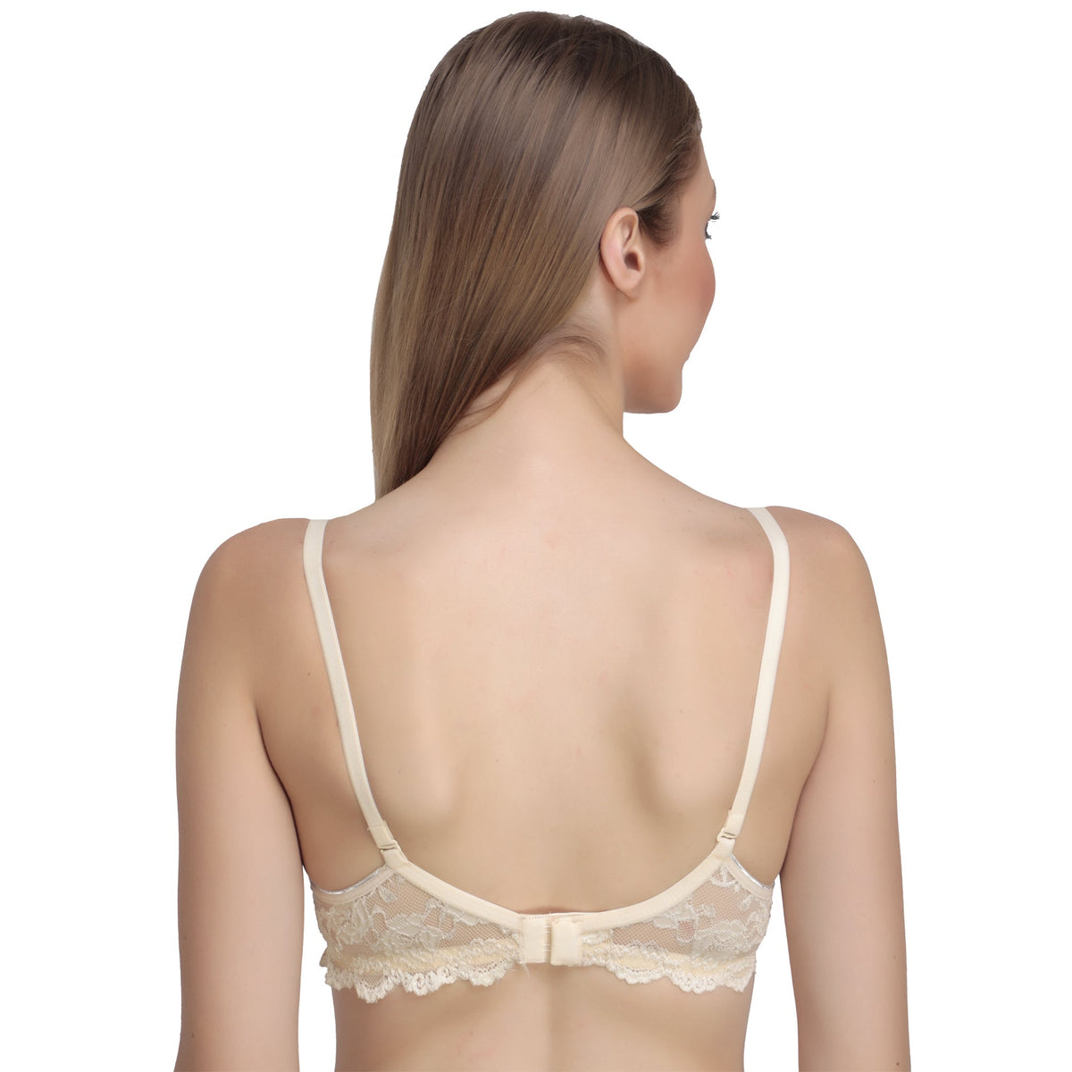 Liigne Padded Bra With Lace Design For Women - Liigne