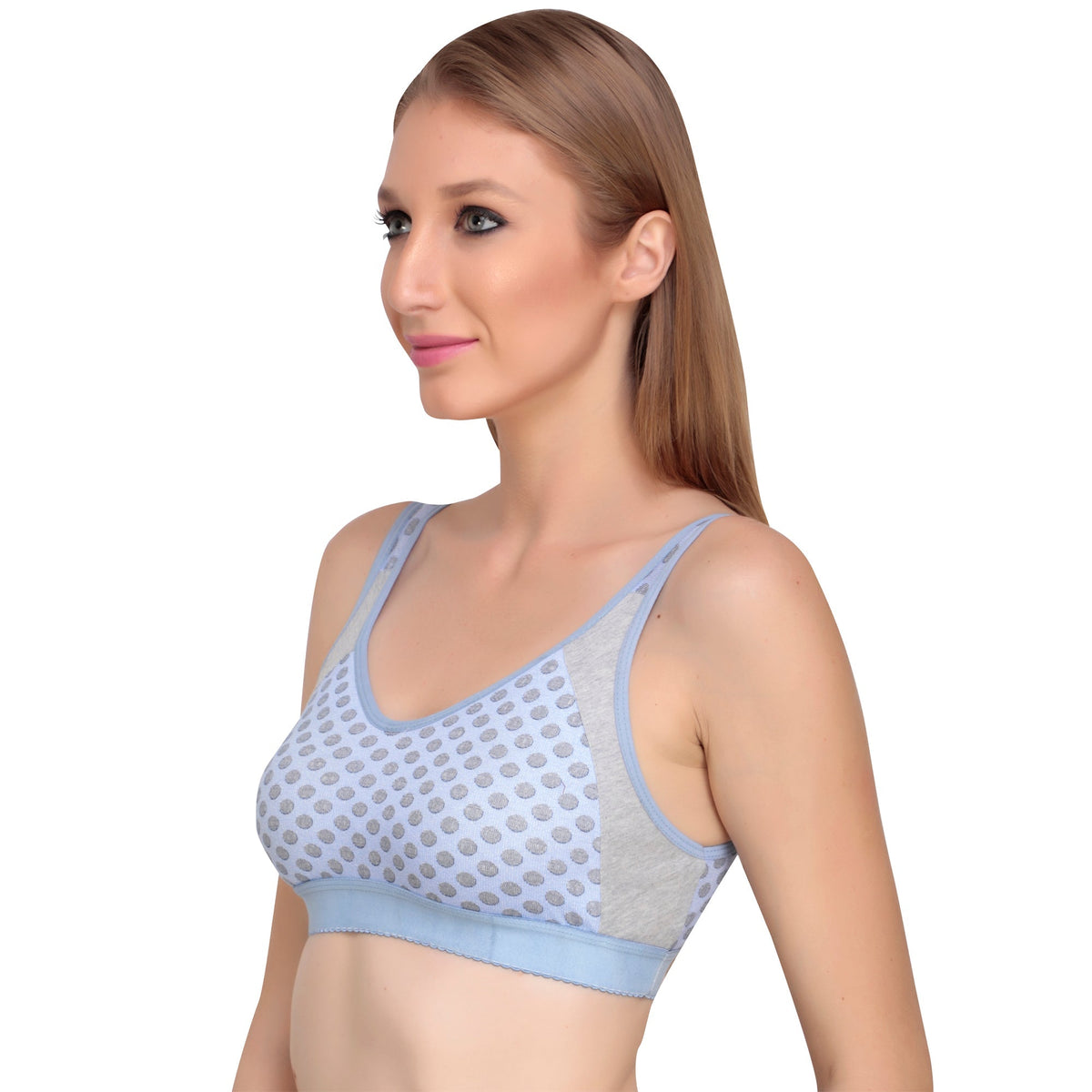 Liigne Polka Dot Sports Bra For Women - Liigne