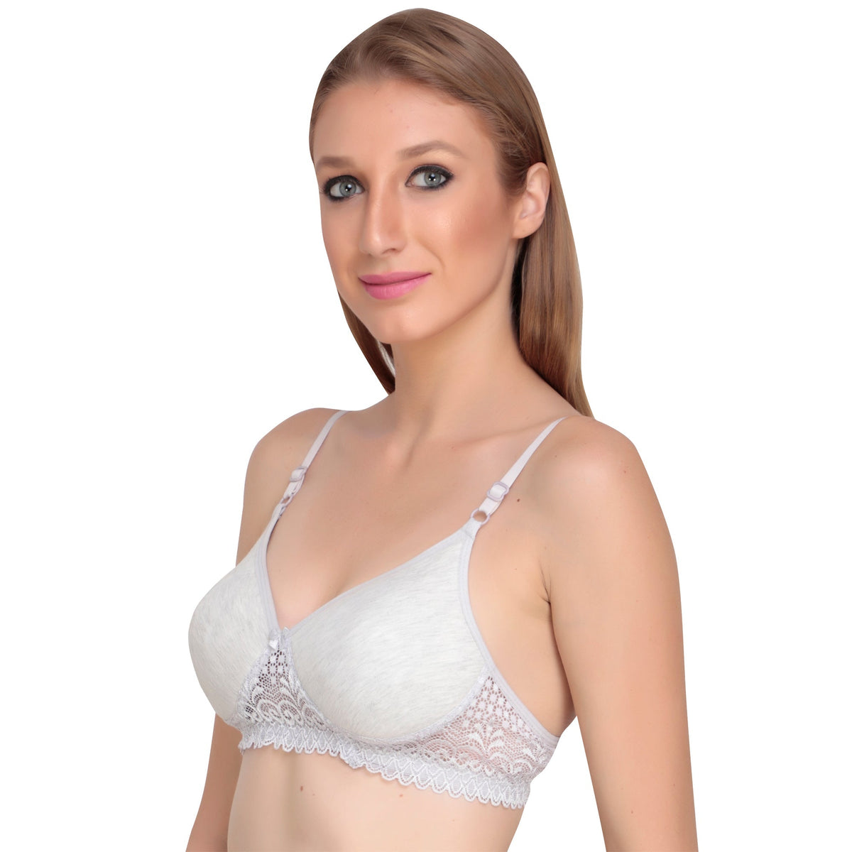 Liigne Small Flower Lace Design Bra Women - Liigne