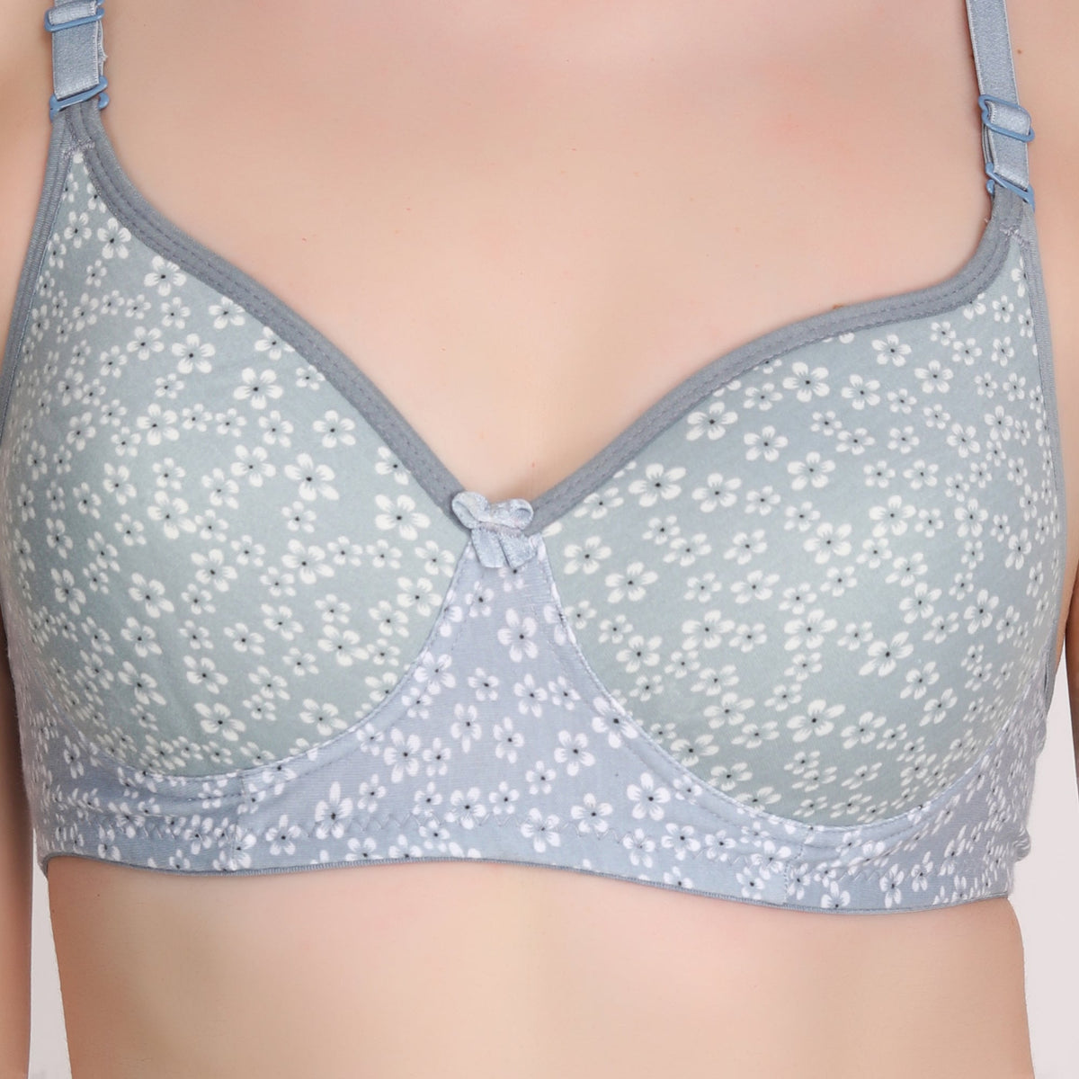 Liigne Small Flower Printed Everyday Padded Bra - Liigne