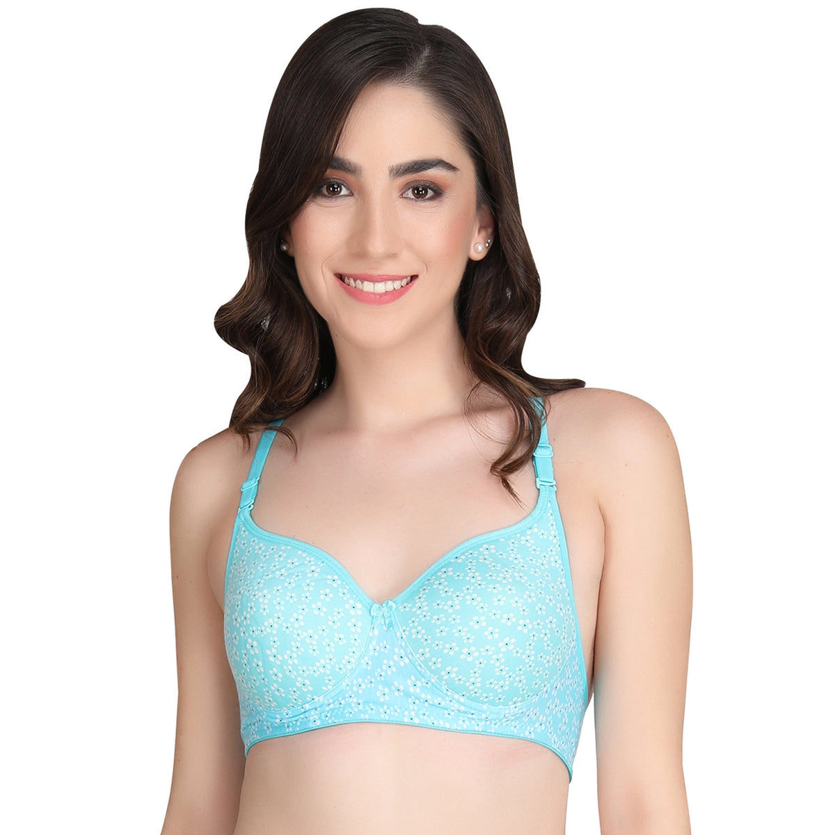 Liigne Small Flower Printed Everyday Padded Bra - Liigne