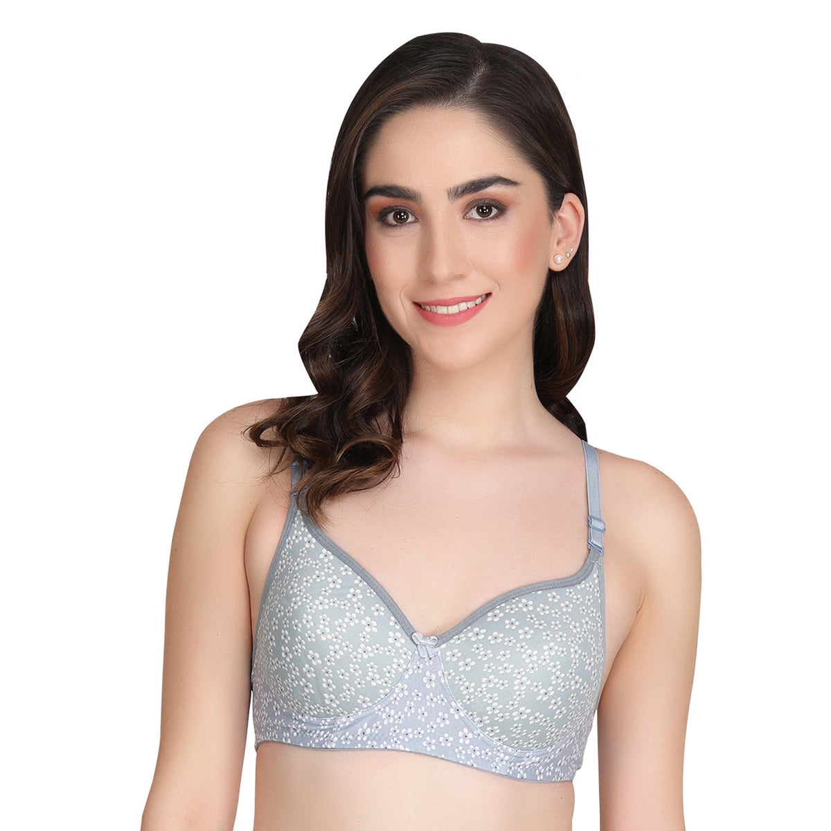 Liigne Small Flower Printed Everyday Padded Bra - Liigne