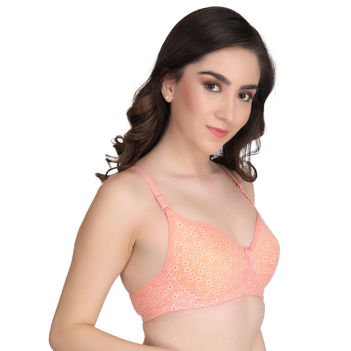 Liigne Small Flower Printed Everyday Padded Bra - Liigne