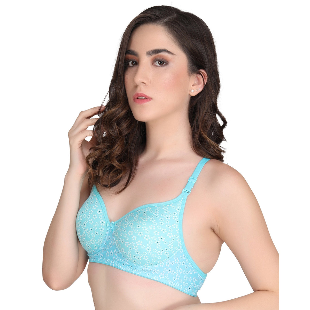 Liigne Small Flower Printed Everyday Padded Bra - Liigne