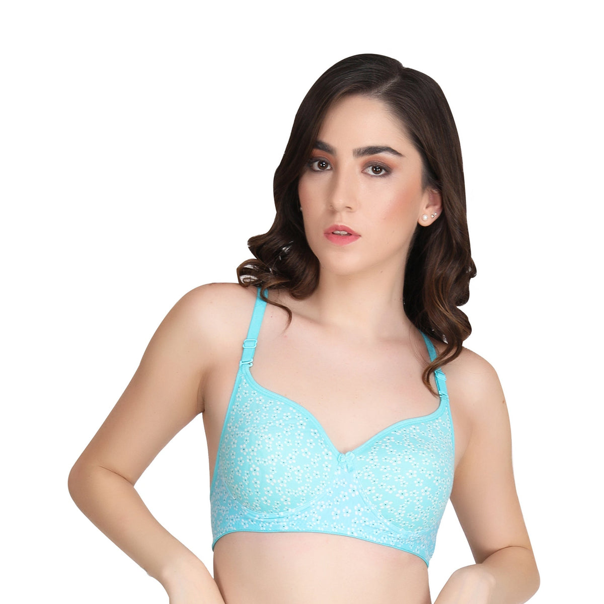 Liigne Small Flower Printed Everyday Padded Bra (Pack Of 3) - Liigne