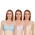 Liigne Star Print Bra For Women (Pack Of 3) - Liigne