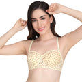 Liigne Star Print Half Cup Padded Everyday Bra For Women - Liigne