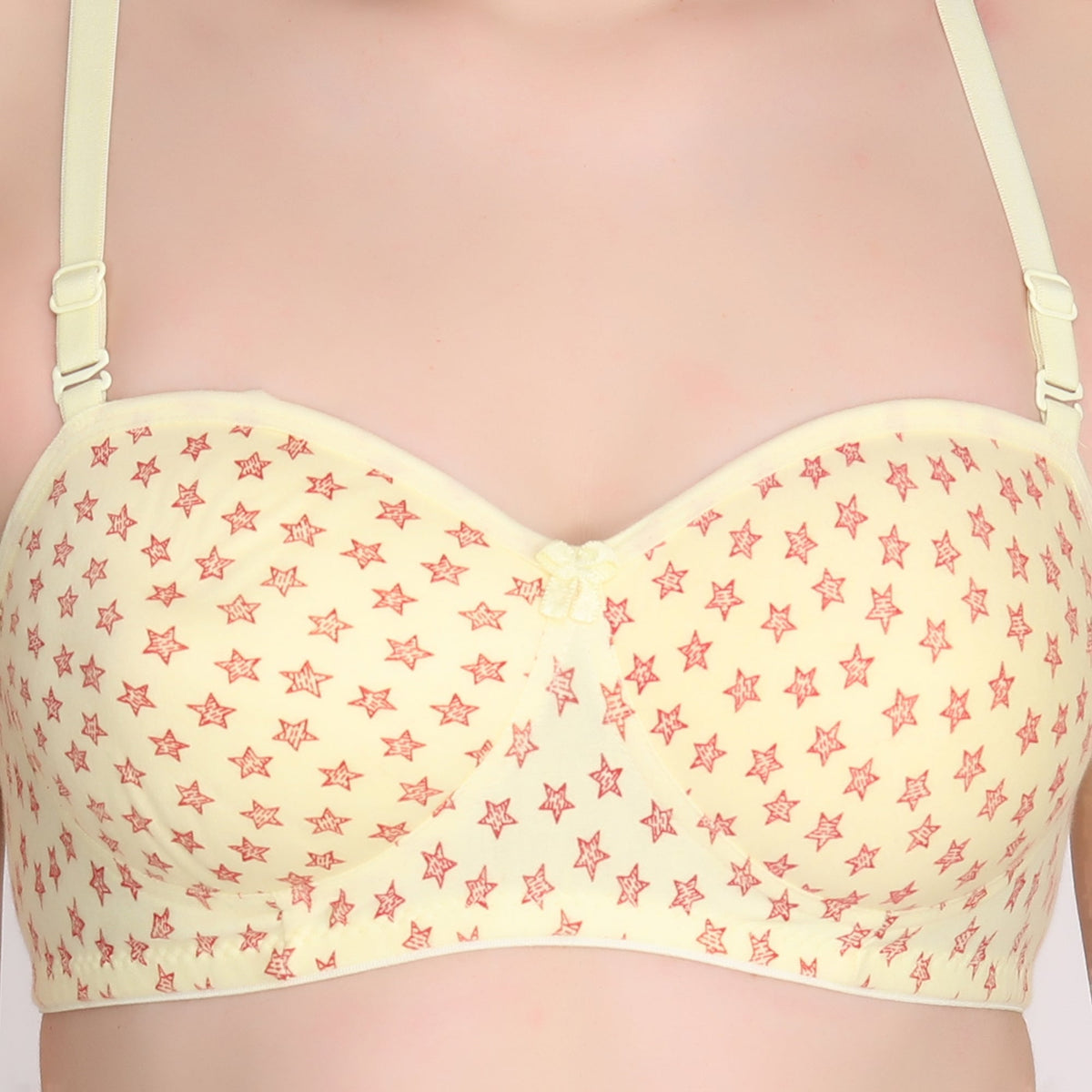 Liigne Star Print Half Cup Padded Everyday Bra For Women - Liigne