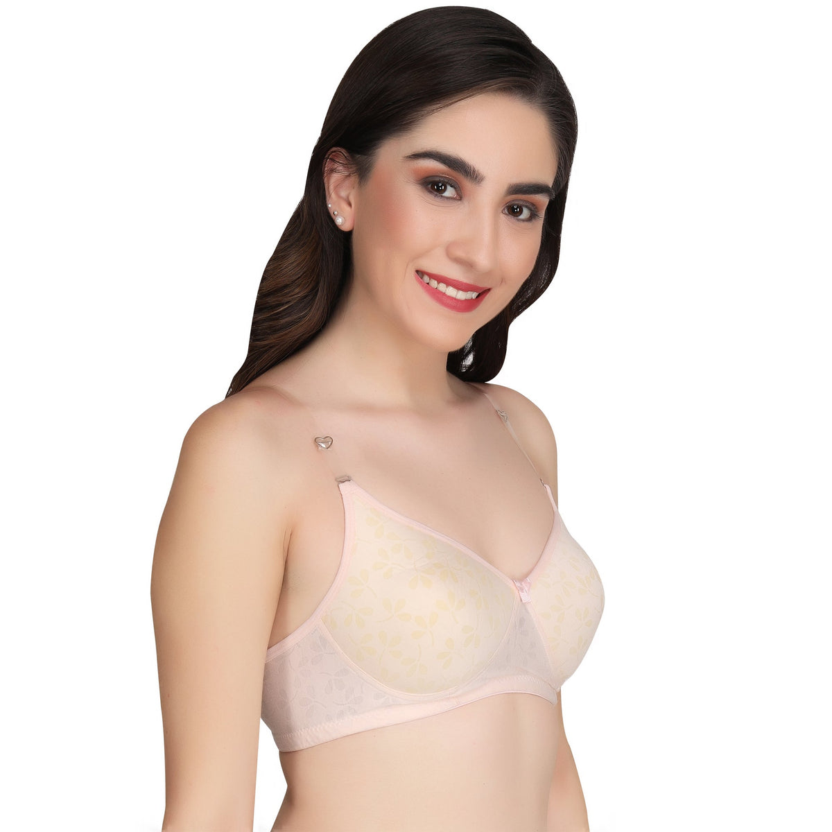 Liigne Transparent Strap Padded Bra For Women - Liigne