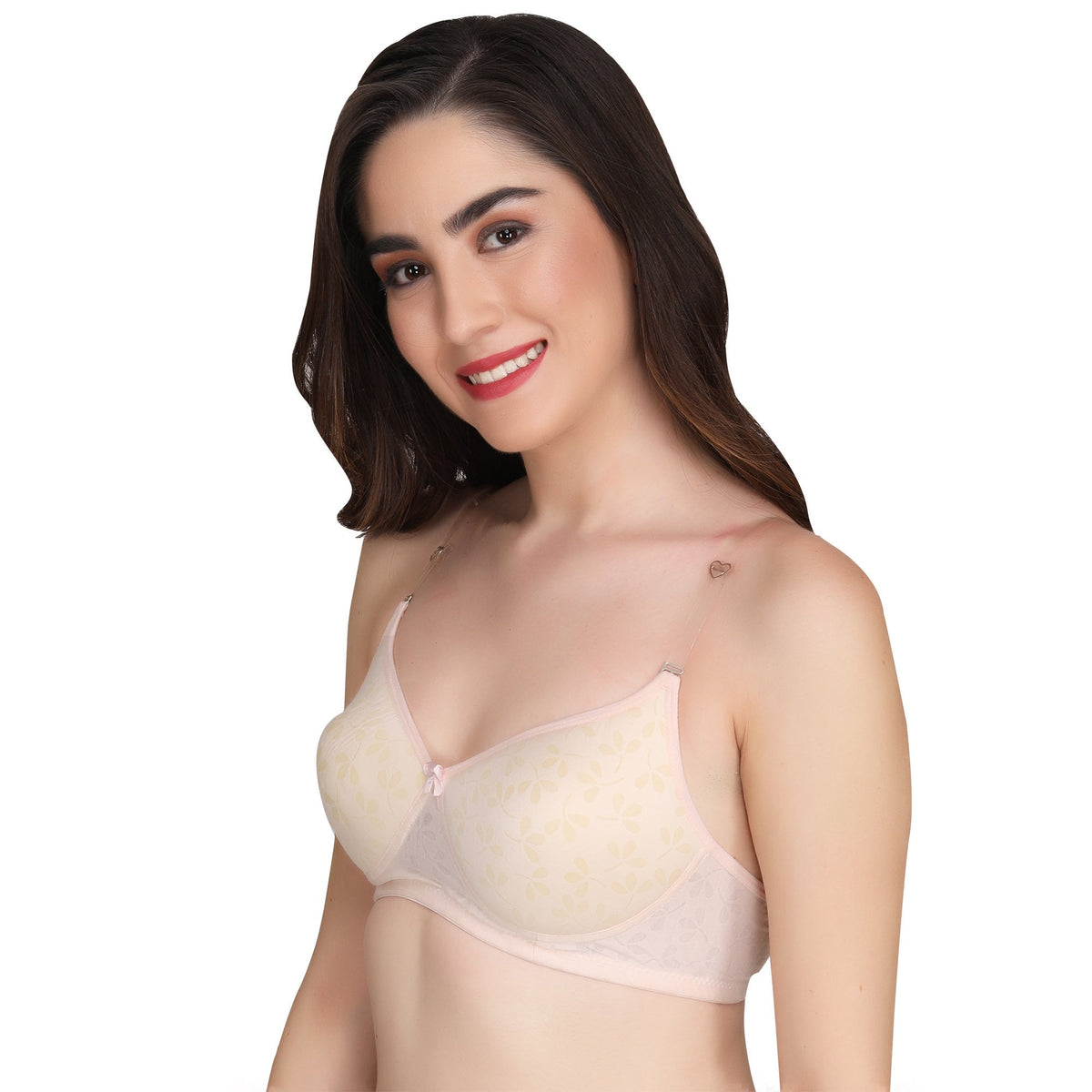 Liigne Transparent Strap Padded Bra For Women - Liigne