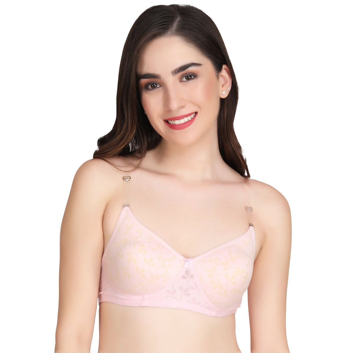 Liigne Transparent Strap Padded Bra For Women - Liigne