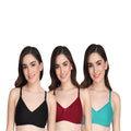 Liigne Women Everyday Non Padded Bra (Pack of 3) - Liigne