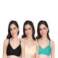 Liigne Women Everyday Non Padded Bra (Pack of 3) - Liigne