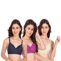 Liigne Women Everyday Non Padded Bra (Pack of 3) - Liigne
