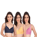 Liigne Women Everyday Padded Bra (Pack of 3) - Liigne