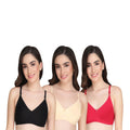 Liigne Women Everyday Padded Bra (Pack of 3) - Liigne