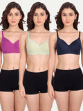 Liigne Women Everyday Padded Bra (Pack of 3) - Liigne