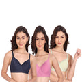 Liigne Women Everyday Padded Bra (Pack of 3) - Liigne
