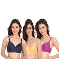 Liigne Women Everyday Padded Bra (Pack of 3) - Liigne
