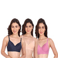 Liigne Women Everyday Padded Bra (Pack of 3) - Liigne