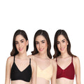 Liigne Women Everyday Padded Bra (Pack of 3) - Liigne