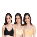Liigne Women Everyday Padded Bra (Pack of 3) - Liigne