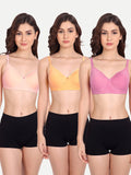 Liigne Women Everyday Padded Bra (Pack of 3) - Liigne