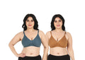 Liigne Women Plus Size Non Padded Bra For Women (Pack Of 2) - Liigne
