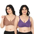 Liigne Women Plus Size Non Padded Bra For Women (Pack Of 2) - Liigne