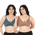 Liigne Women Plus Size Non Padded Bra For Women (Pack Of 2) - Liigne