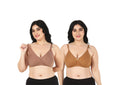 Liigne Women Plus Size Non Padded Bra For Women (Pack Of 2) - Liigne