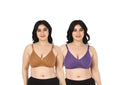 Liigne Women Plus Size Non Padded Bra For Women (Pack Of 2) - Liigne