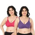 Liigne Women Plus Size Non Padded Bra For Women (Pack Of 2) - Liigne