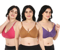Liigne Women Plus Size Non Padded Bra For Women (Pack Of 3) - Liigne