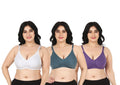 Liigne Women Plus Size Non Padded Bra For Women (Pack Of 3) - Liigne