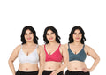 Liigne Women Plus Size Non Padded Bra For Women (Pack Of 3) - Liigne