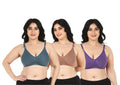 Liigne Women Plus Size Non Padded Bra For Women (Pack Of 3) - Liigne