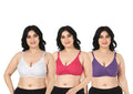 Liigne Women Plus Size Non Padded Bra For Women (Pack Of 3) - Liigne