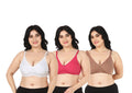 Liigne Women Plus Size Non Padded Bra For Women (Pack Of 3) - Liigne