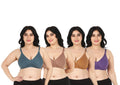Liigne Women Plus Size Non Padded Bra For Women (Pack Of 4) - Liigne