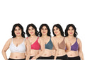 Liigne Women Plus Size Non Padded Bra For Women (Pack Of 5) - Liigne
